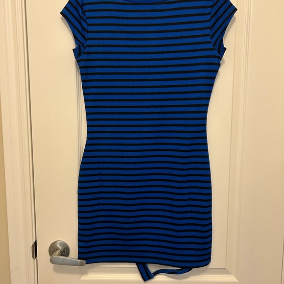 Blue and Black Striped Dress - Picture 5 of 5